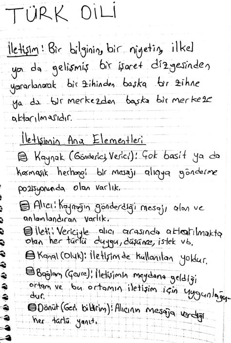 Aöl seçmeli türk dili ve edebiyatı 1 ders notları